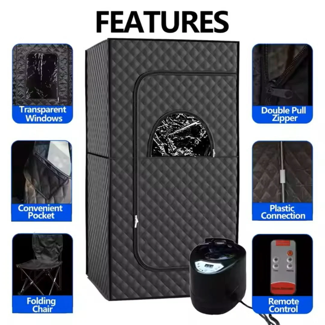 Portable Steam Sauna Personal Home Spa - Image 2