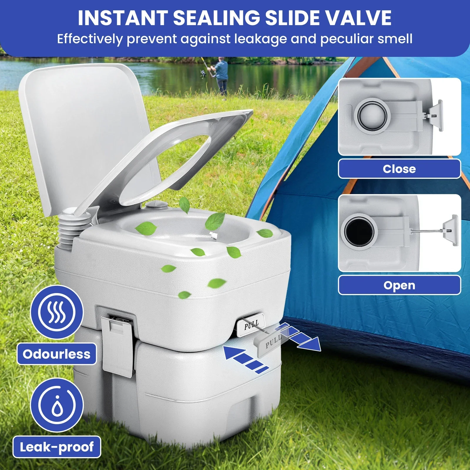 Portable Toilet for Camping 20L - Image 3