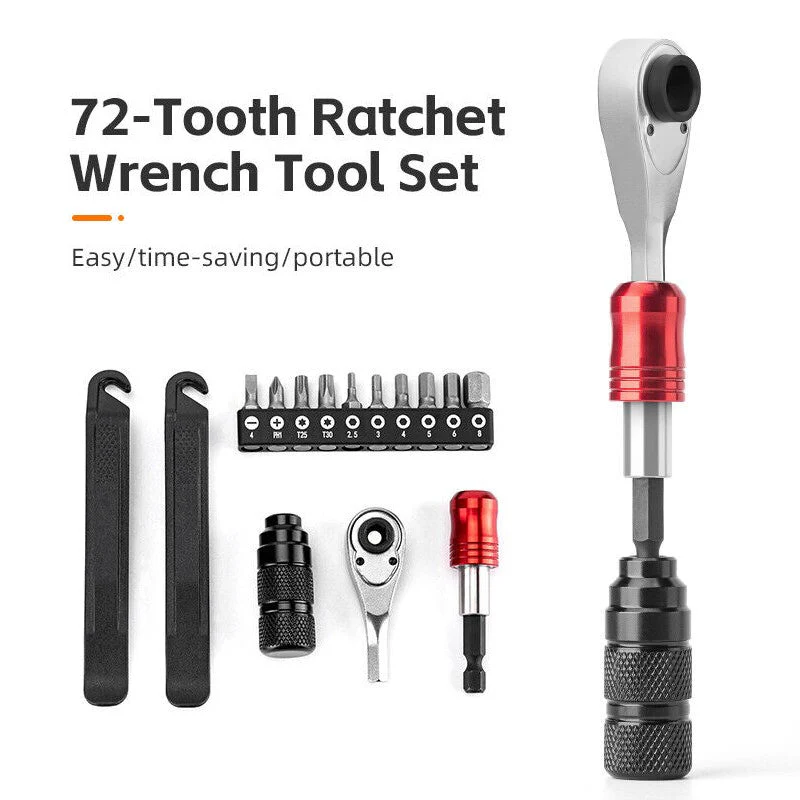 Portable Tool Repair Tools Kits Ratchet Wrench Set Torque Screwdriver - Image 6