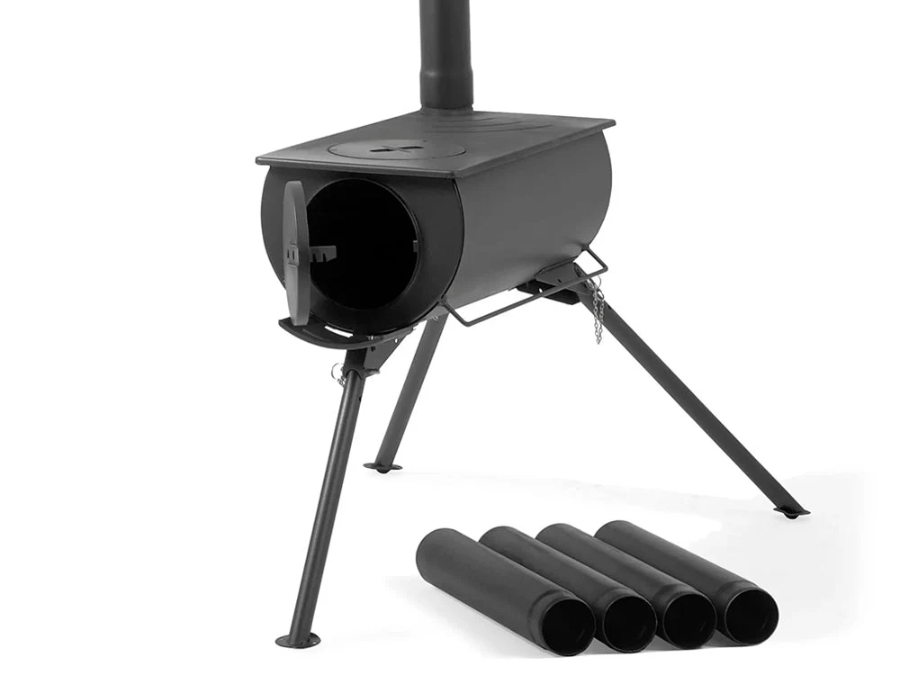 Portable Wood Burning Tent Stove with Chimney - Image 3