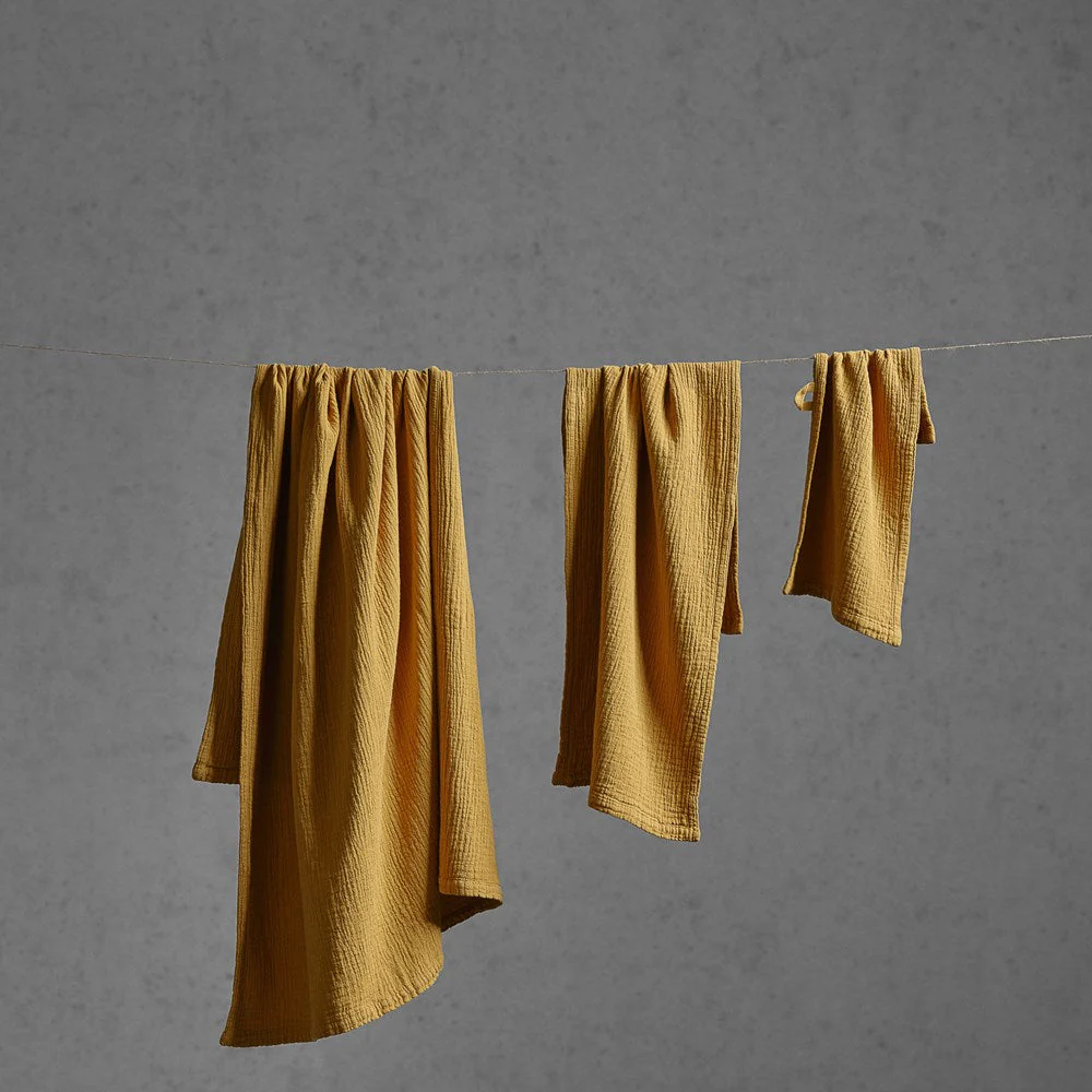 Portuguese Punto Cotton Gauze Bath Towel Pack