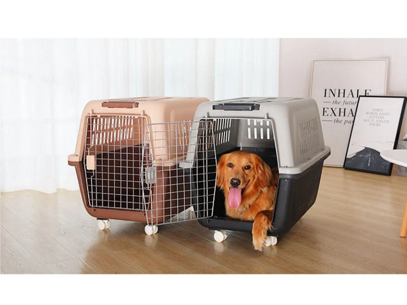 PP60 XX-Large Airline Travel Cage/Carrier/Crate 99cm Wheeled Air NZ with Bowl - Image 3
