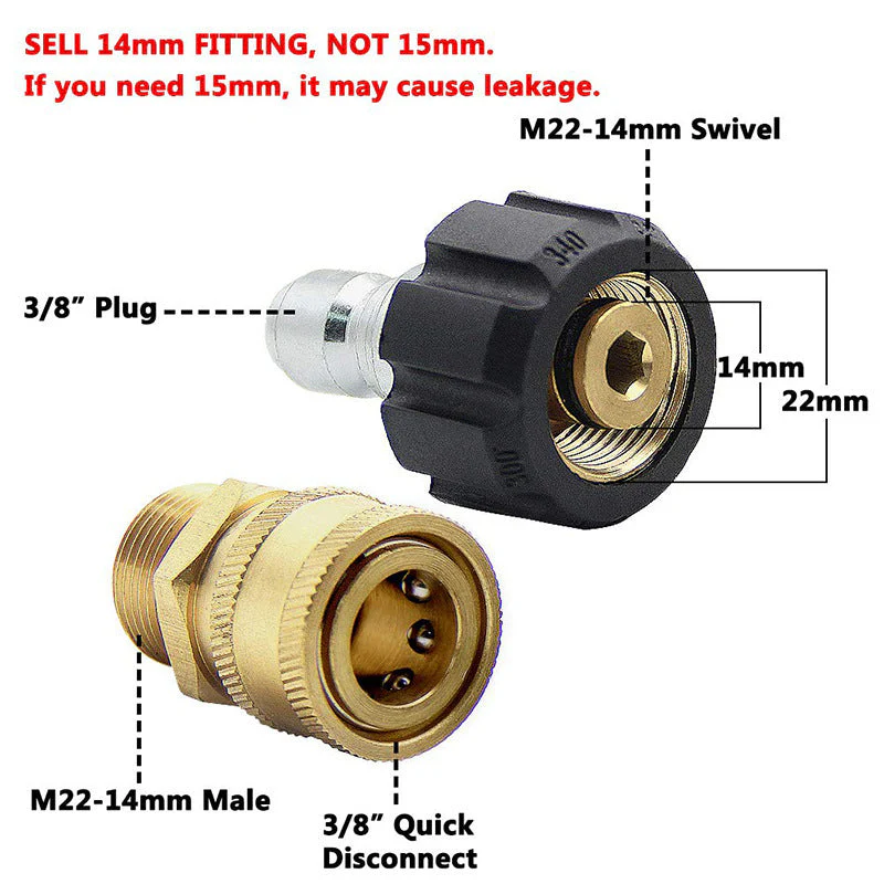 Pressure Washer Adapter Set - Image 8