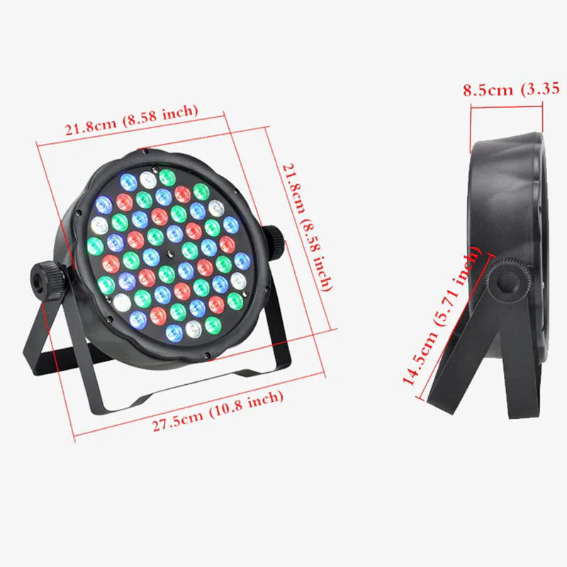 Professional 54 LEDs PAR Light LED Strobe Stage PAR Light - Image 2