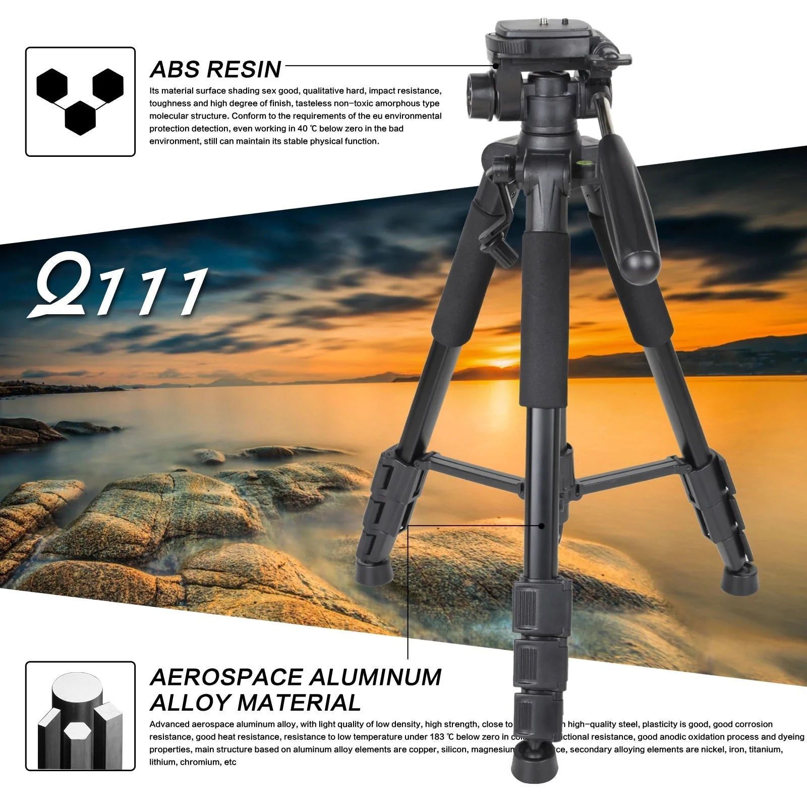 Professional Camera Tripod Monopd Stand - Image 2