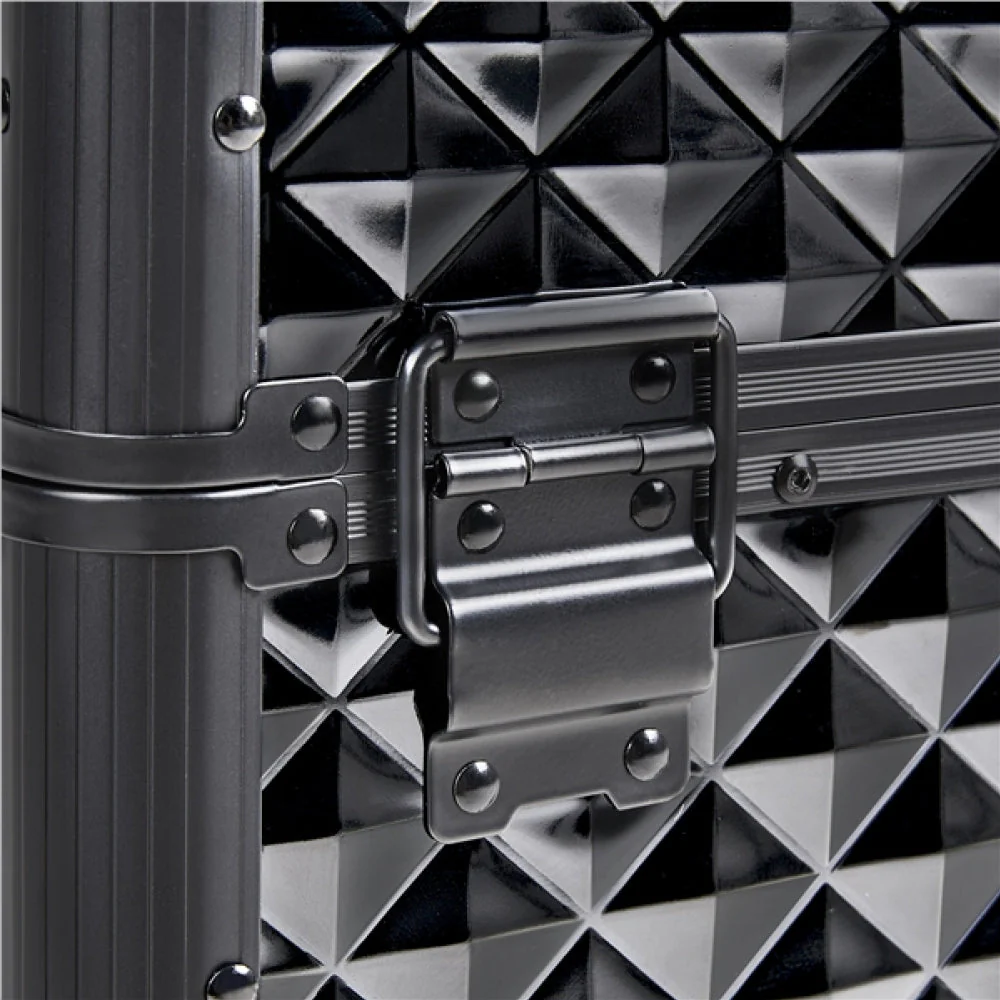 Professional Rolling Makeup Train Case with Drawers - Image 9