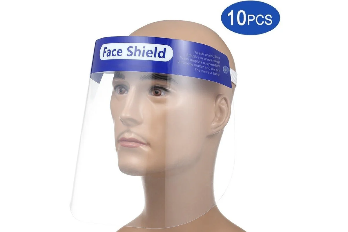 Protective Face Shield Transparent Mask 10PCS - Image 3