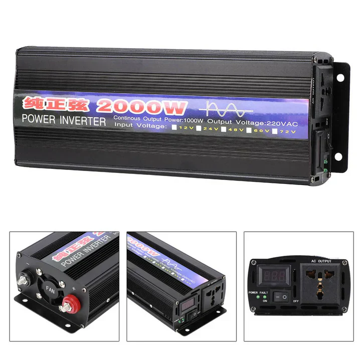 12V Pure Sine wave Car Inverter 2000W - Image 5