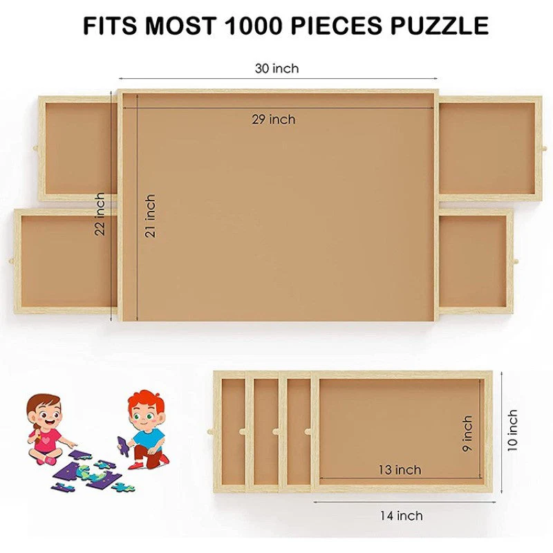Puzzle Table Craft Board Game Table Jigsaw Game Table - Image 7