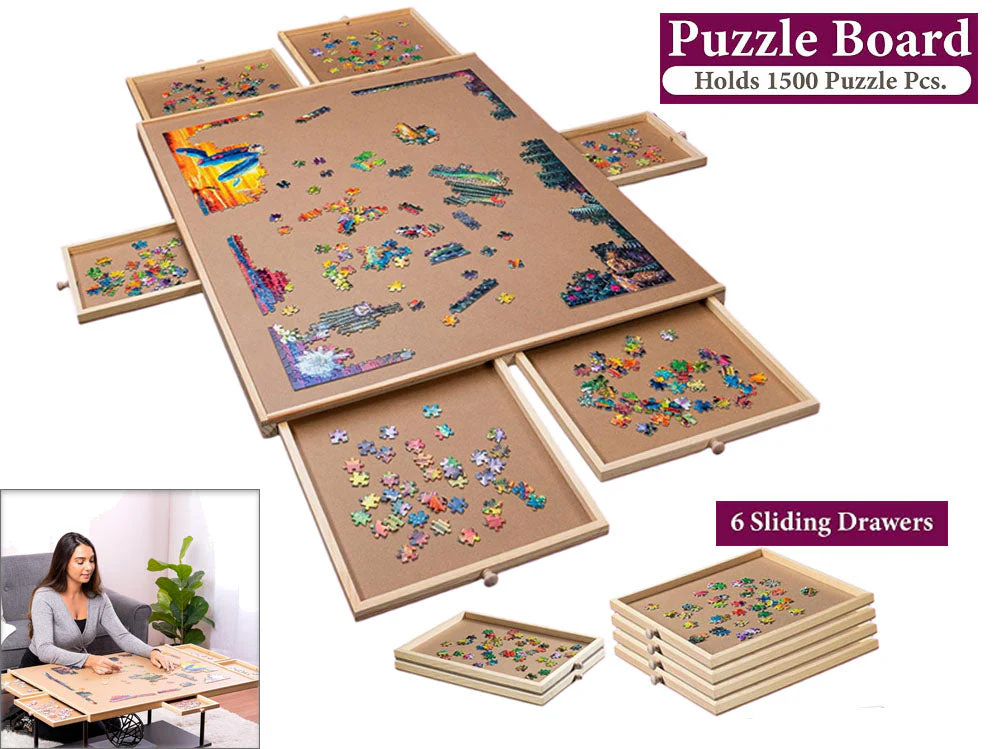 Puzzle Table Craft Board Game Table Jigsaw Game Table - Image 3