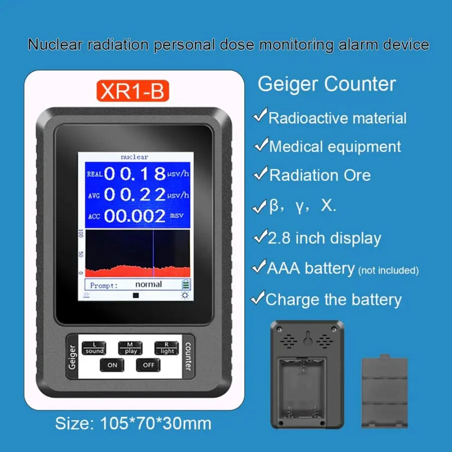 Radiation Detector Geiger Counter - Real-time Mean Cumulative - XR1 - Image 2