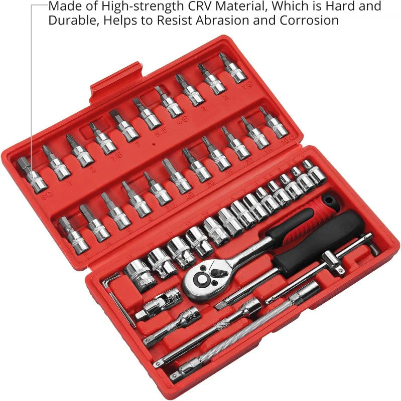 Ratchet Wrench Socket Set 46Pcs - Image 4