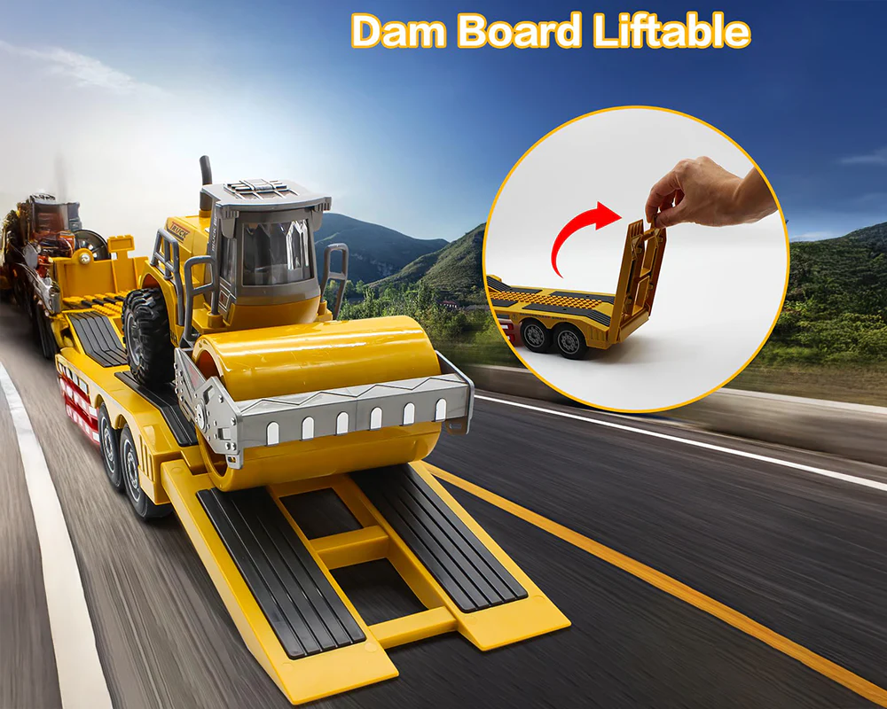 RC Truck with Trailer – Remote Control RC Truck Construction Toy - Image 5