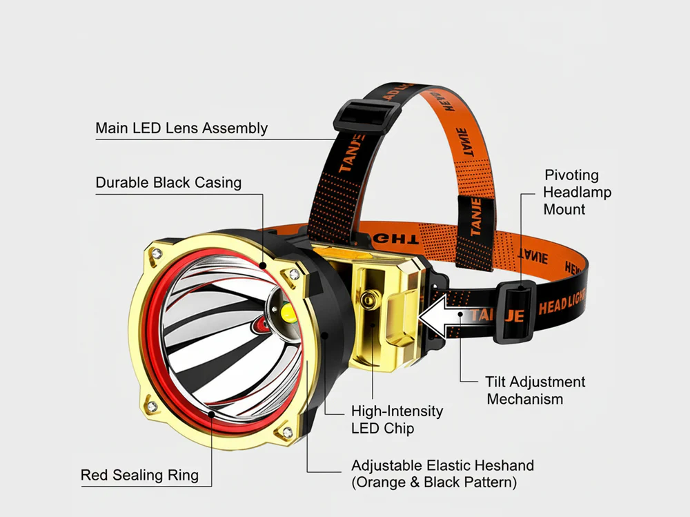 Rechargeable Head Torch Headlamp - Image 17