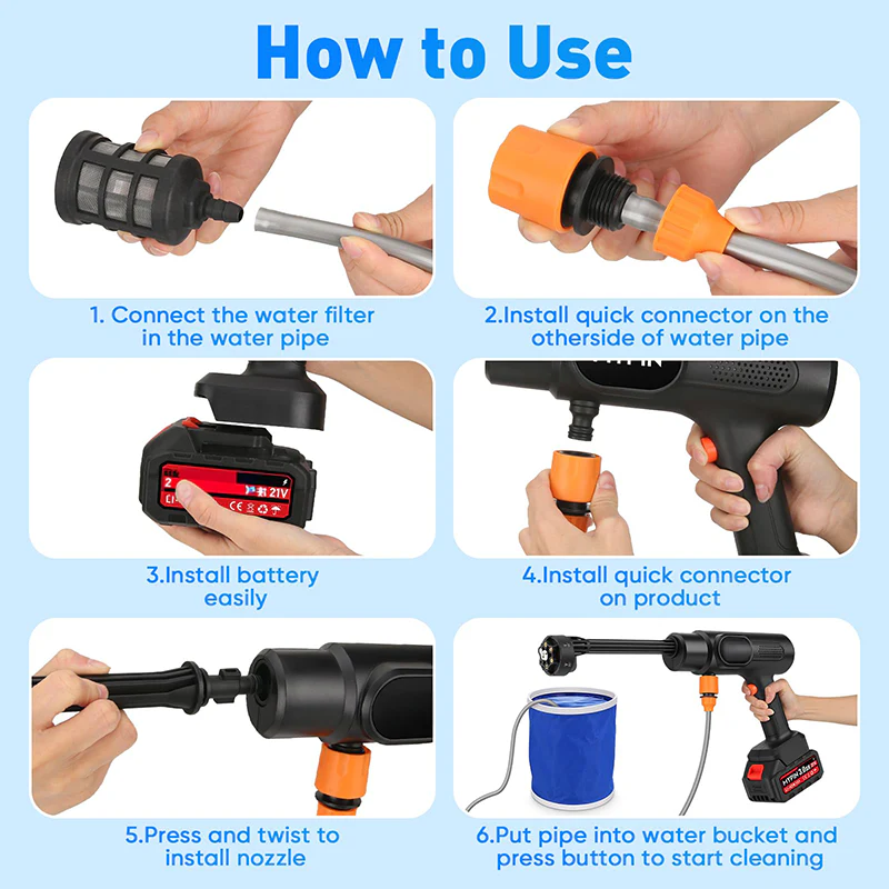 Rechargeable High Pressure Washer Toy - Image 10
