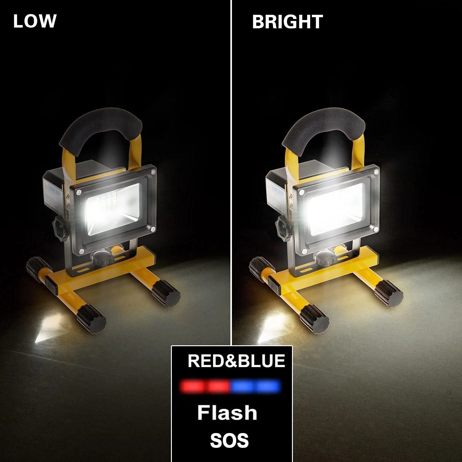 Rechargeable Portable LED Work Light with Stand,24LEDs,30W, Waterproof - Image 2