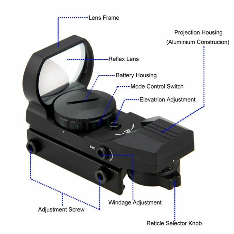 Green Dot Sight Tactical Holo 4 Reticle - Image 6
