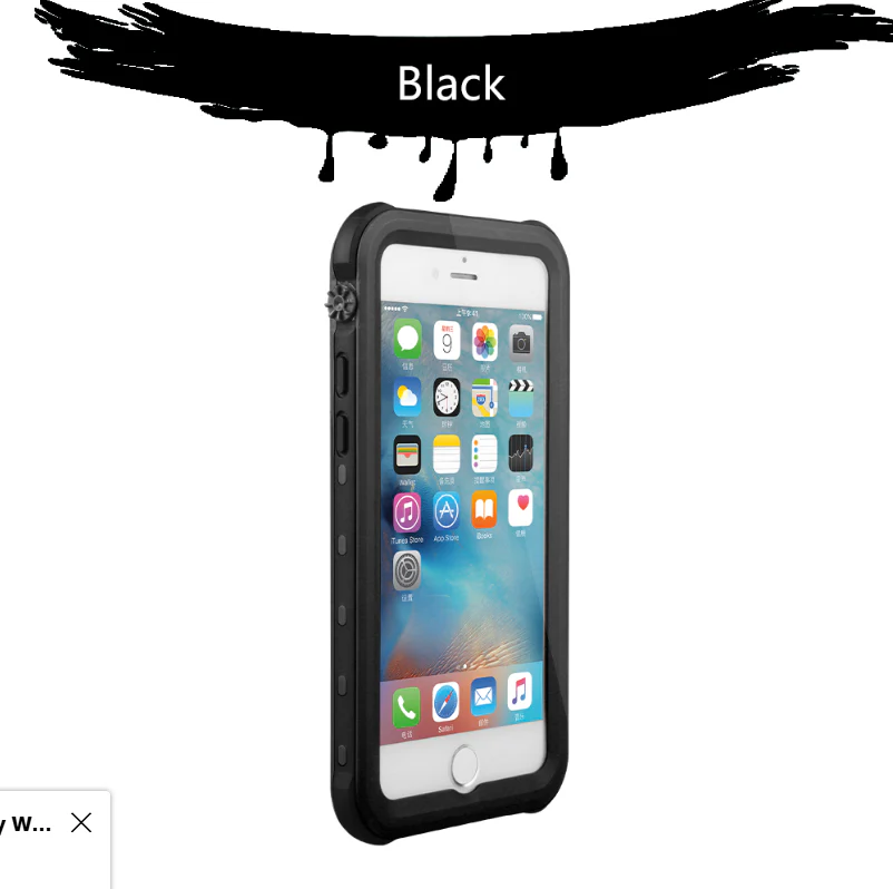 Redpepper Waterproof Case for iPhone 7 Plus / 8 Plus Black - Image 3