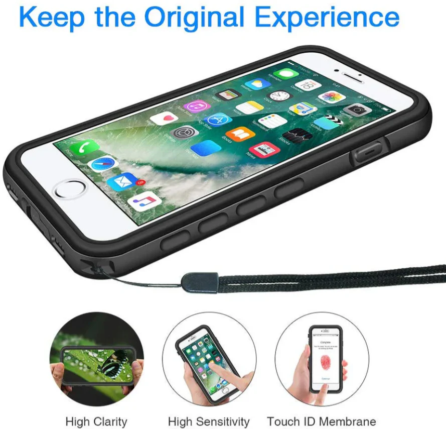 Redpepper Waterproof Case for iPhone SE Black - Image 4