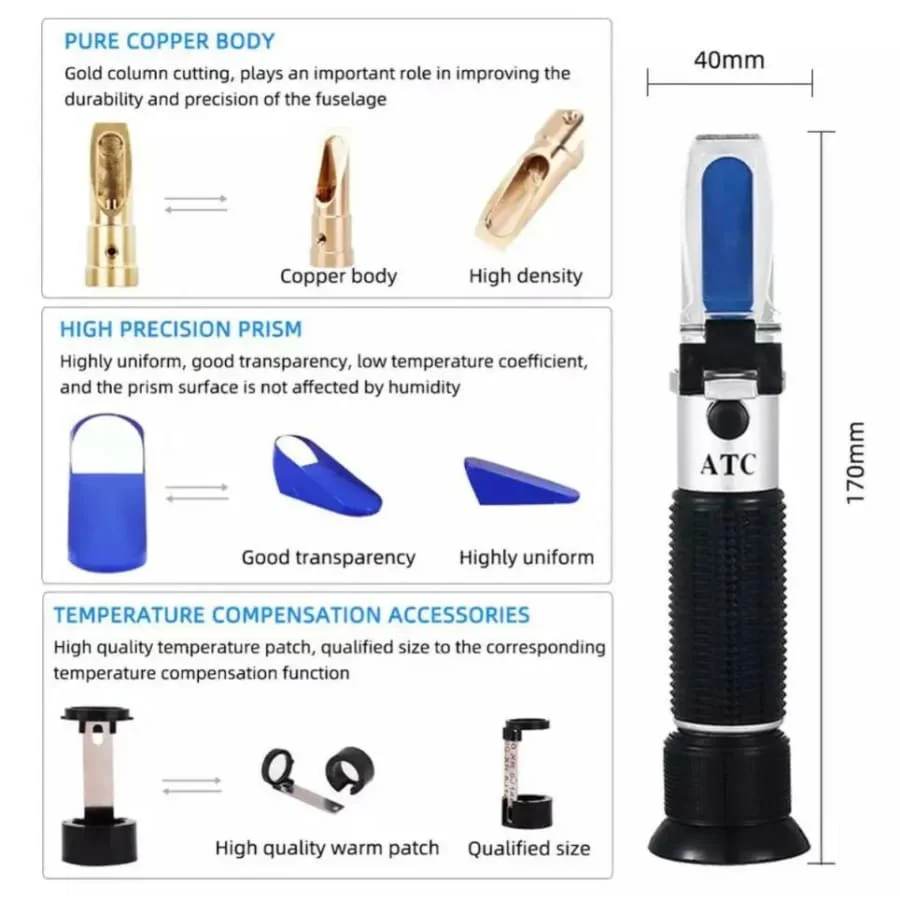 Refractometer - Alcohol (0-80% Alcohol) - Image 12