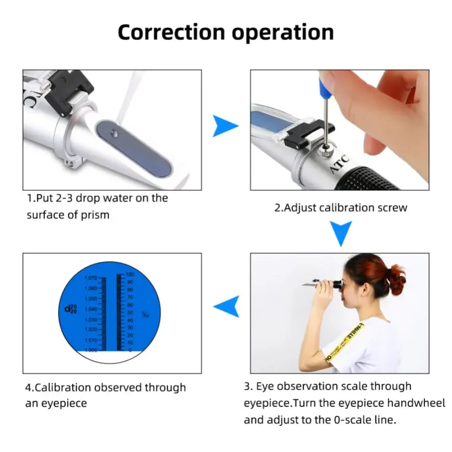 Refractometer - Sugar & Alcohol Dual Measure Refractometer (0-40% / Brix 0-25%) - Image 7