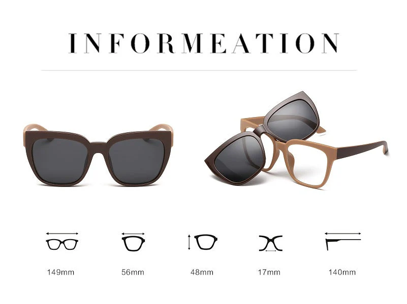 Removable Lens Sunglasses To Clear Lens - Image 3