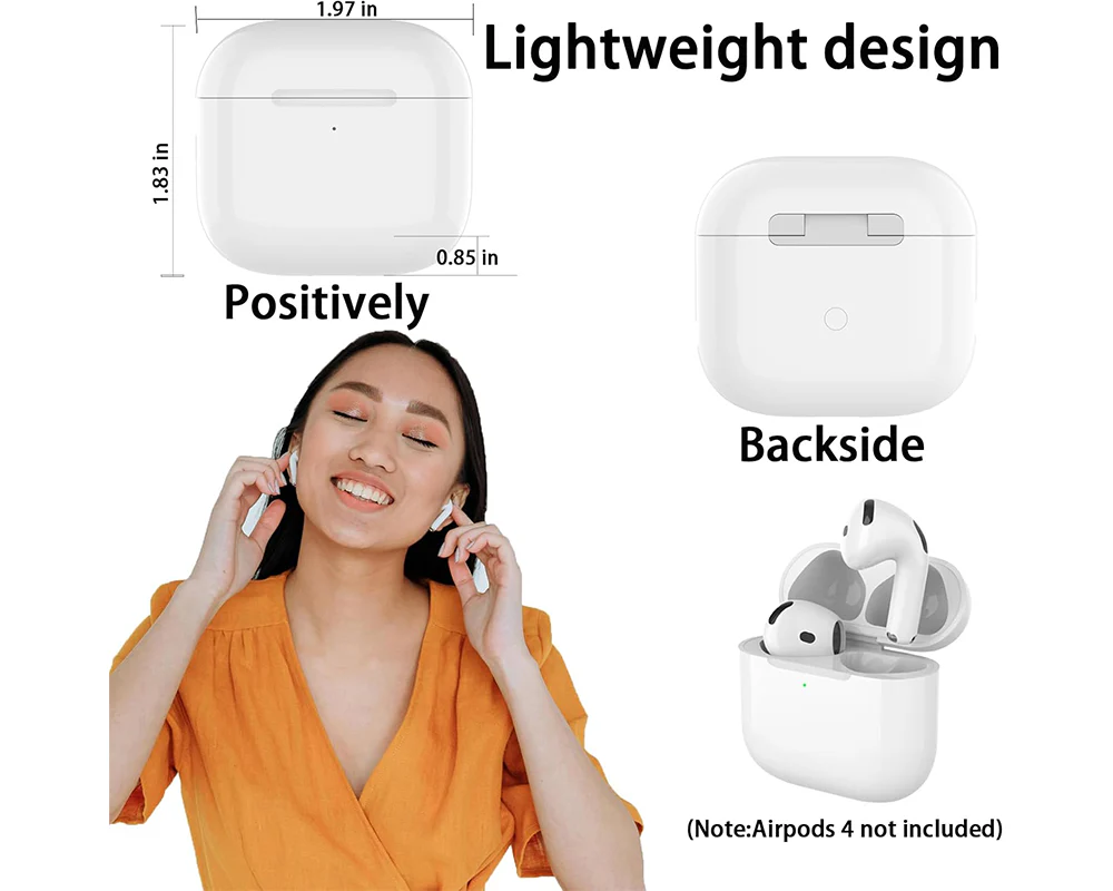 Replacement Wireless Charging Case for AirPods 4 - Image 8