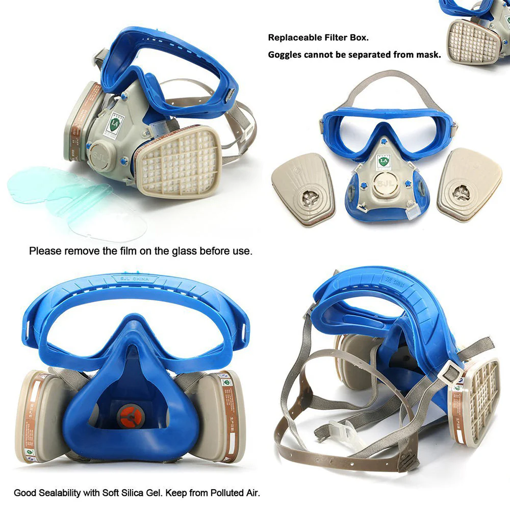 Respirator Mask With Safety Glasses - Image 6