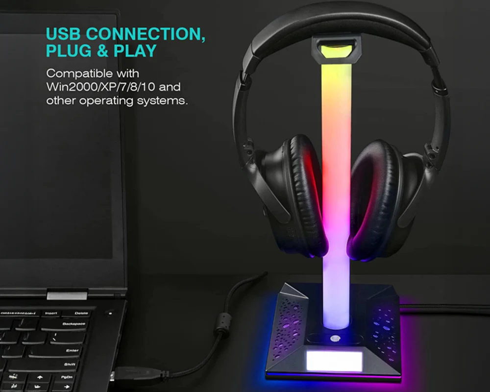 RGB Gaming Headphone Stand - Image 3
