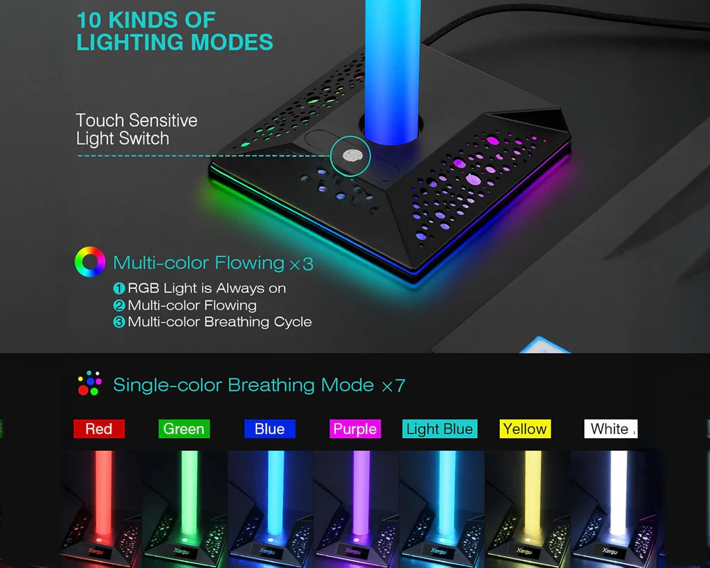 RGB Gaming Headphone Stand - Image 4