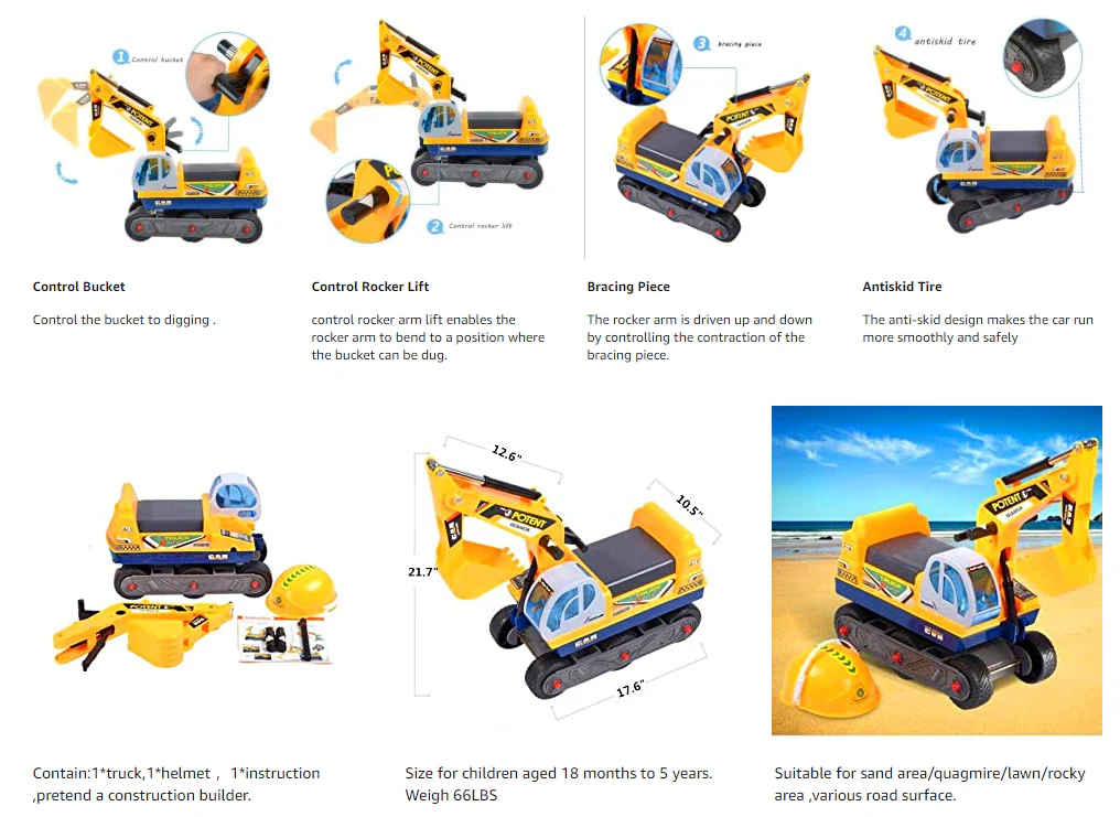 Ride On Excavator Digger - Image 10