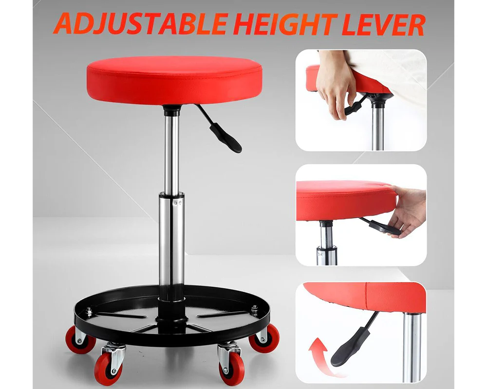 Rolling Shop Stool Mechanics Garage Stool - Image 3