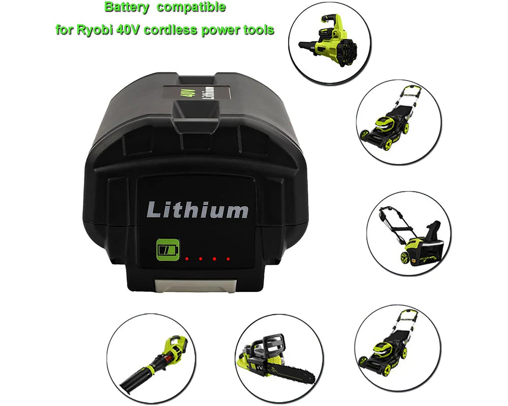 Ryobi 40V Battery 4Ah Battery Replacement Compatible - Image 4