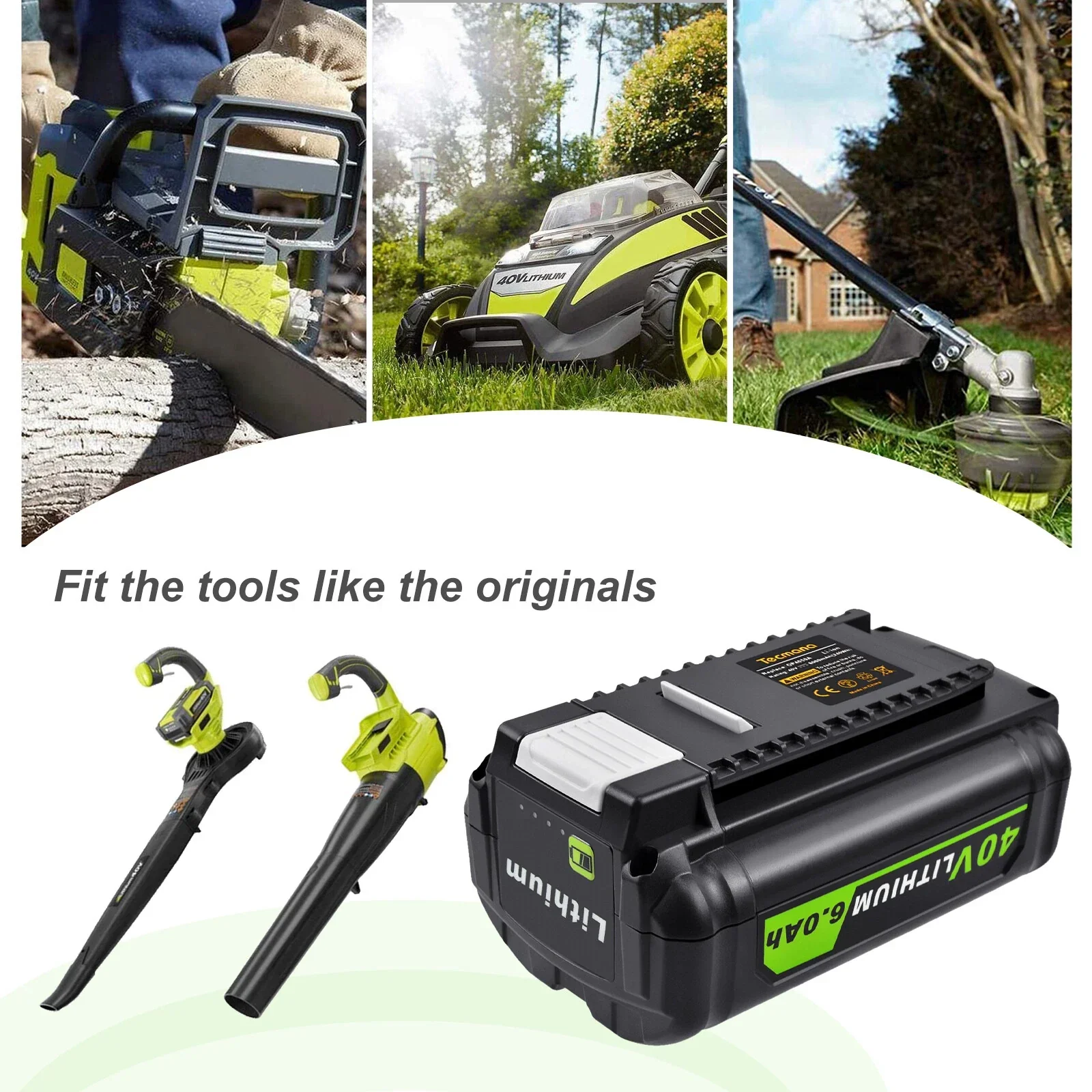 Ryobi 40V Battery 6Ah Battery Replacement Compatible - Image 10