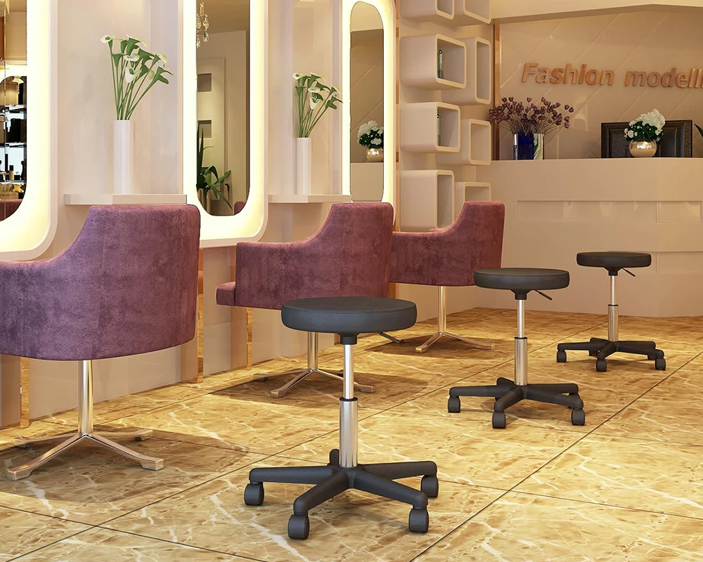 Salon Stool Adjustable Rolling Spa Stool - Image 6