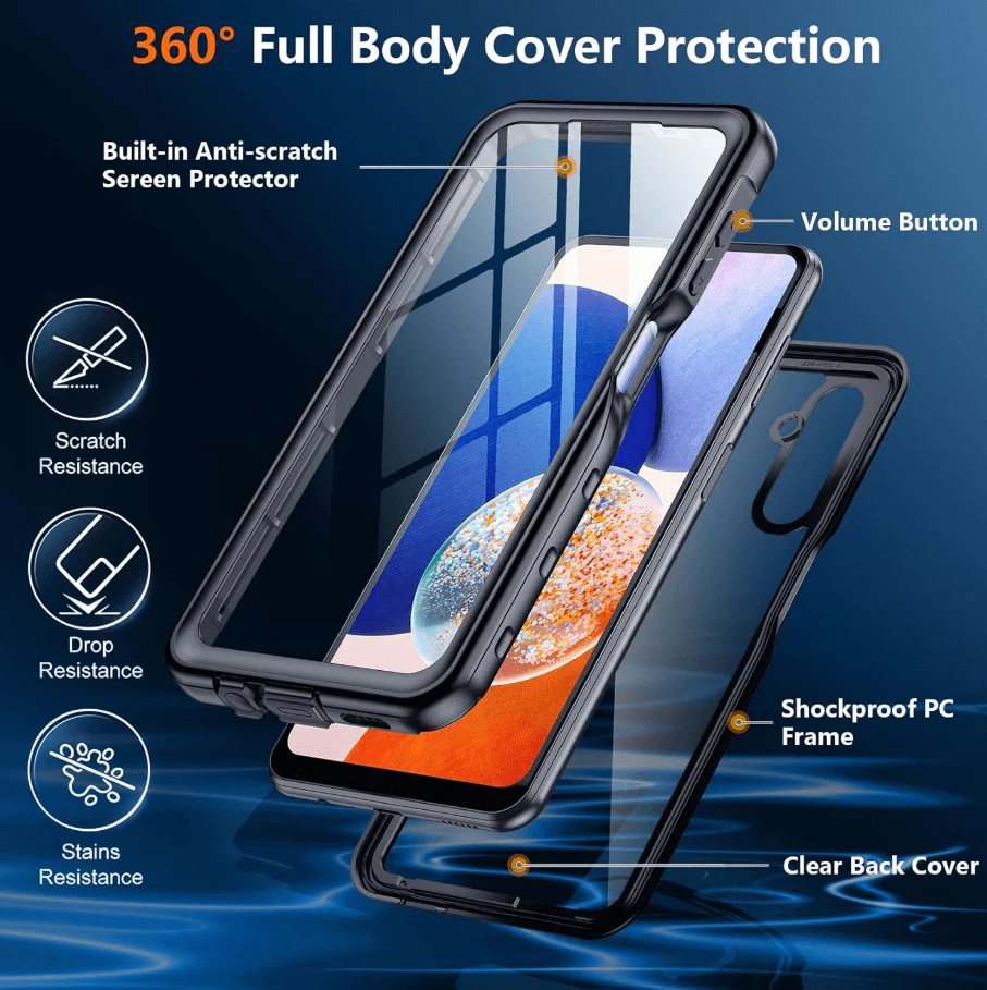 Samsung Galaxy A14 4G/5G Waterproof Case Redpepper Full Protection - Image 2