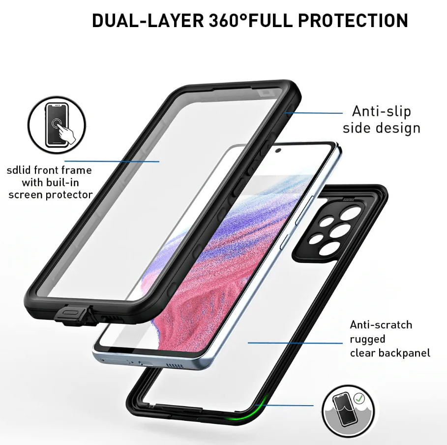 Samsung Galaxy A53 5G Waterproof Case Redpepper Full Protection - Image 3