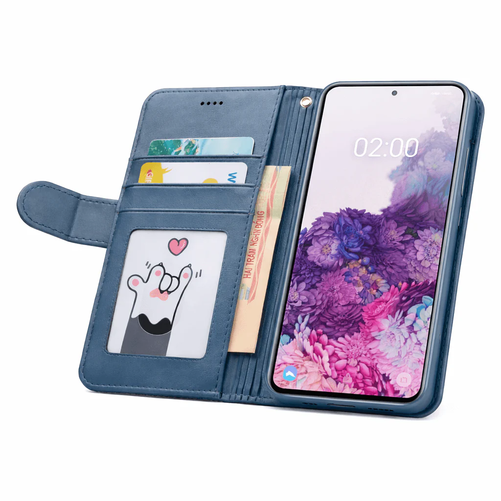 Samsung Galaxy S20 Plus Flip Wallet Case Cowhide Dot Pattern - Image 9