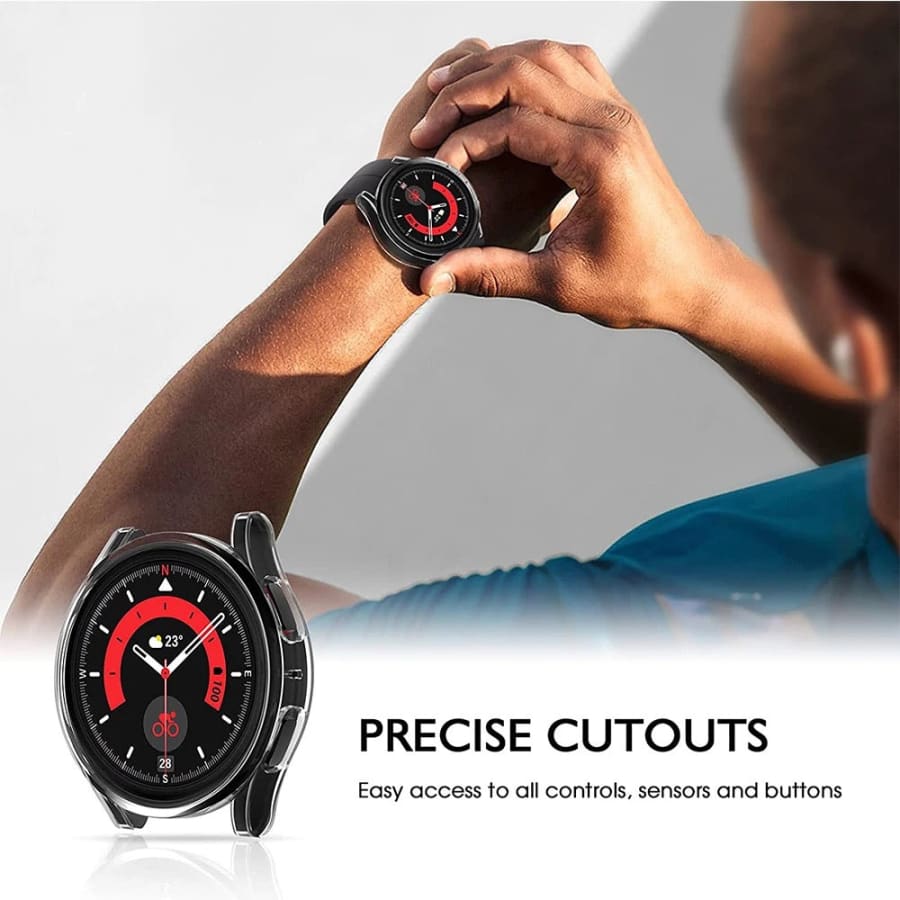 Protective Case for Samsung Galaxy Watch 5 Pro (45mm) (Clear) - Image 2