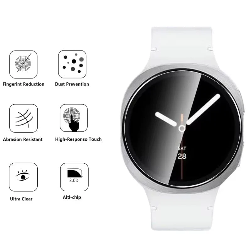 Clear Screen Protector for Samsung Galaxy Watch 8 (40mm) - Image 2