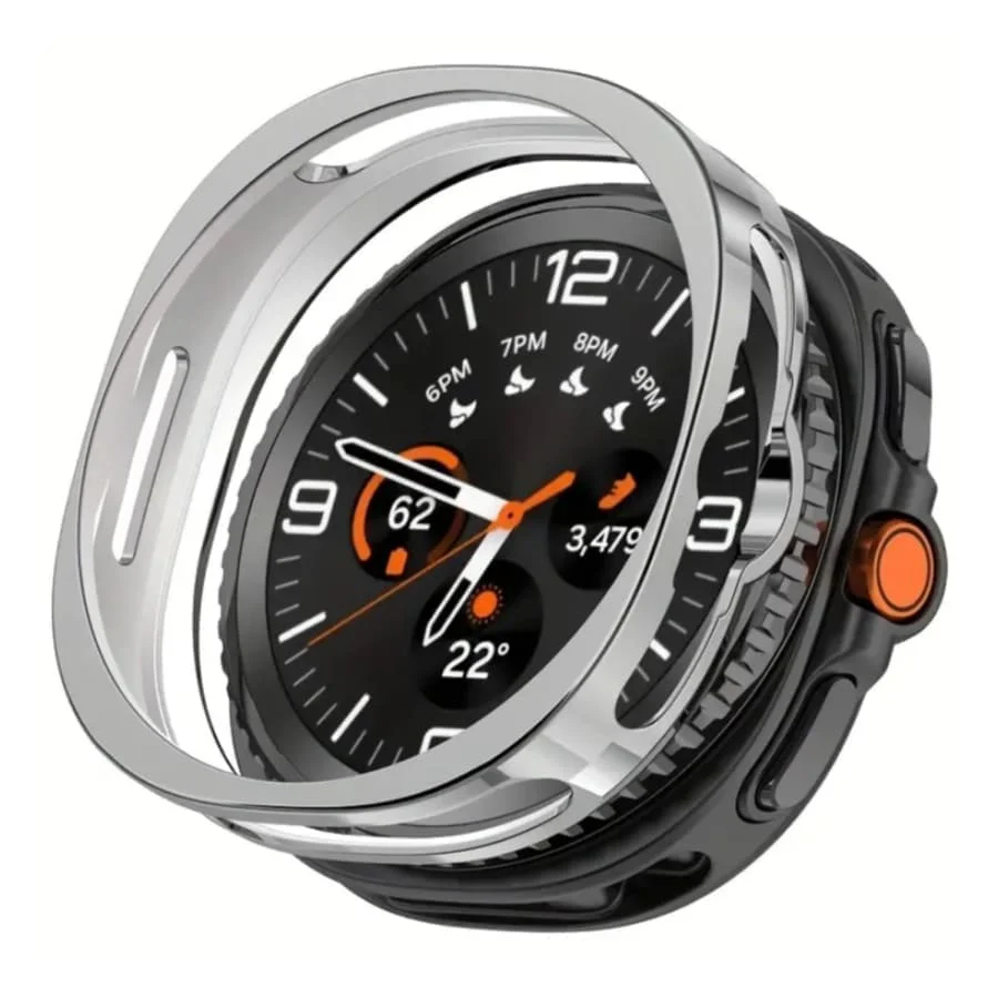 Protective Case for Samsung Galaxy Watch 8 Classic (Silver)