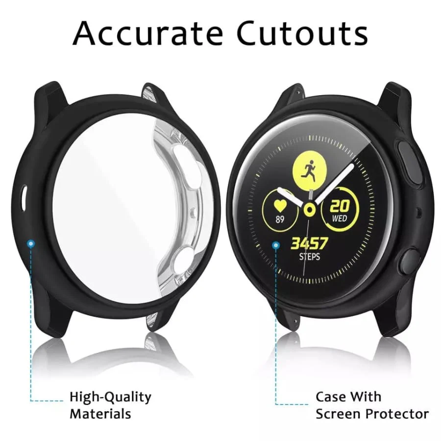 Protective Case for Samsung Galaxy Watch Active 2 (44mm) (Black) - Image 4
