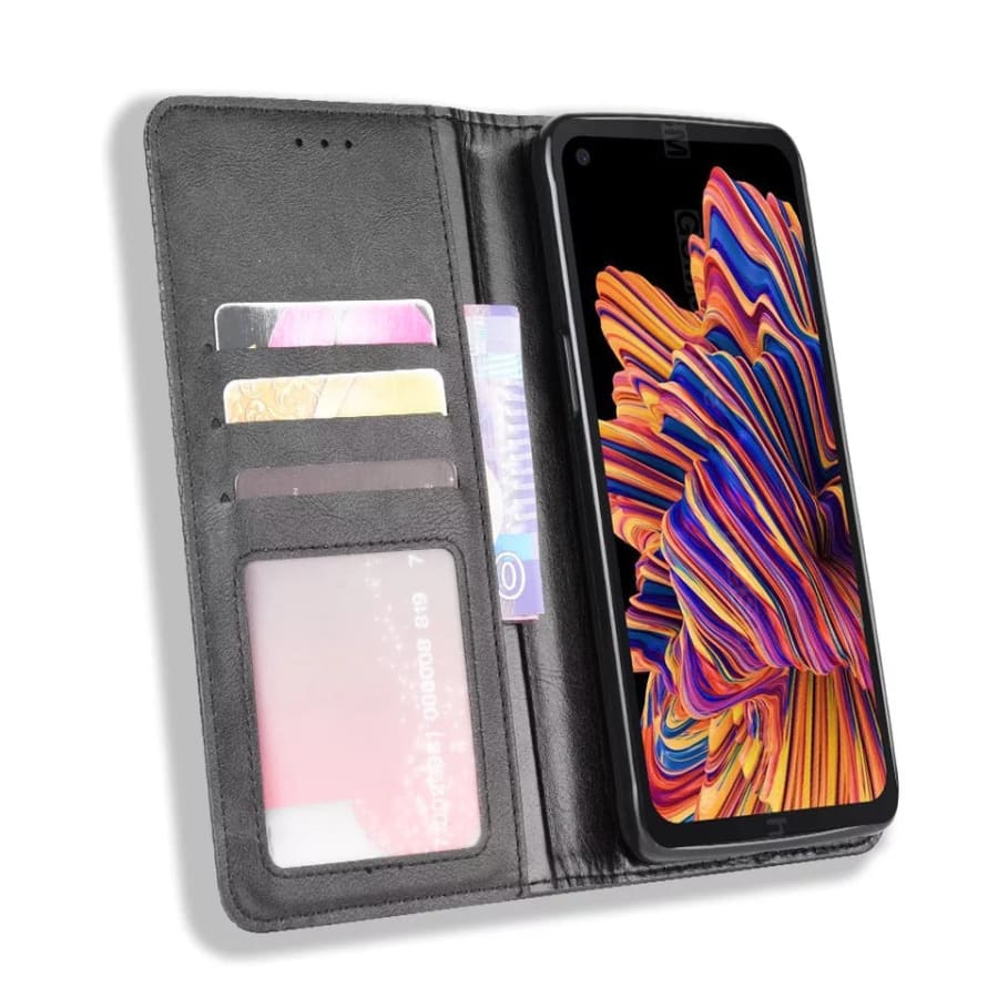 Samsung Galaxy Xcover Pro Wallet Case (Grey) - Image 5