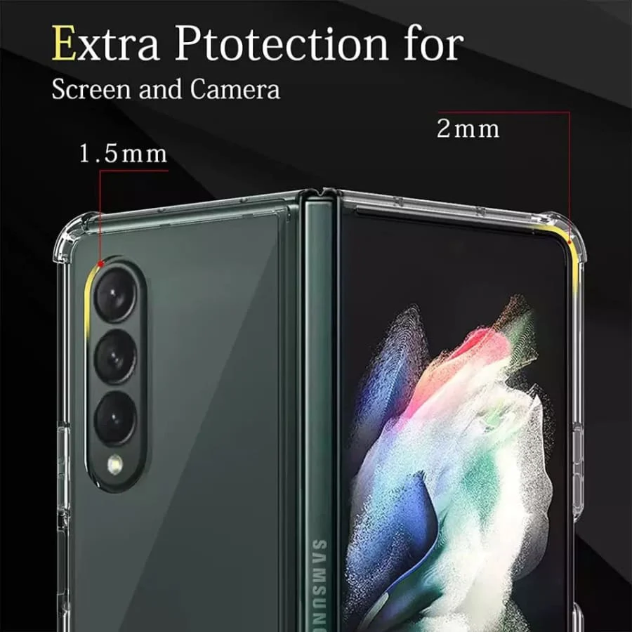 Samsung Galaxy Z Fold 2 Case (Clear) - Image 2