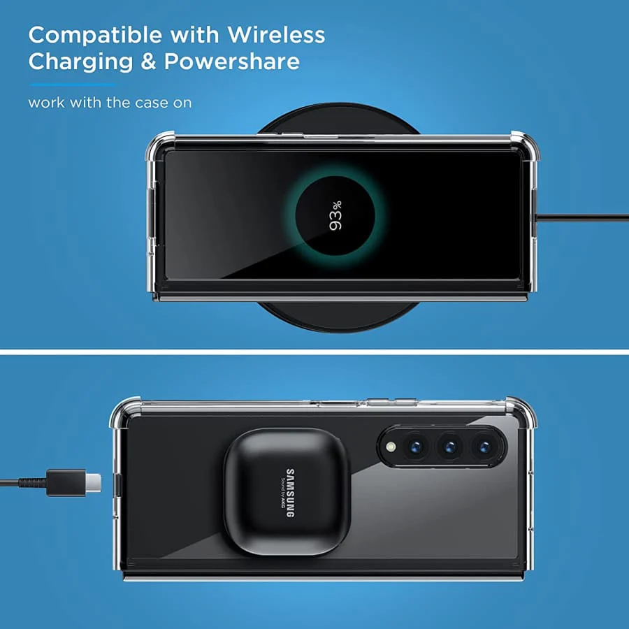 Samsung Galaxy Z Fold 3 Case (Clear) - Image 3