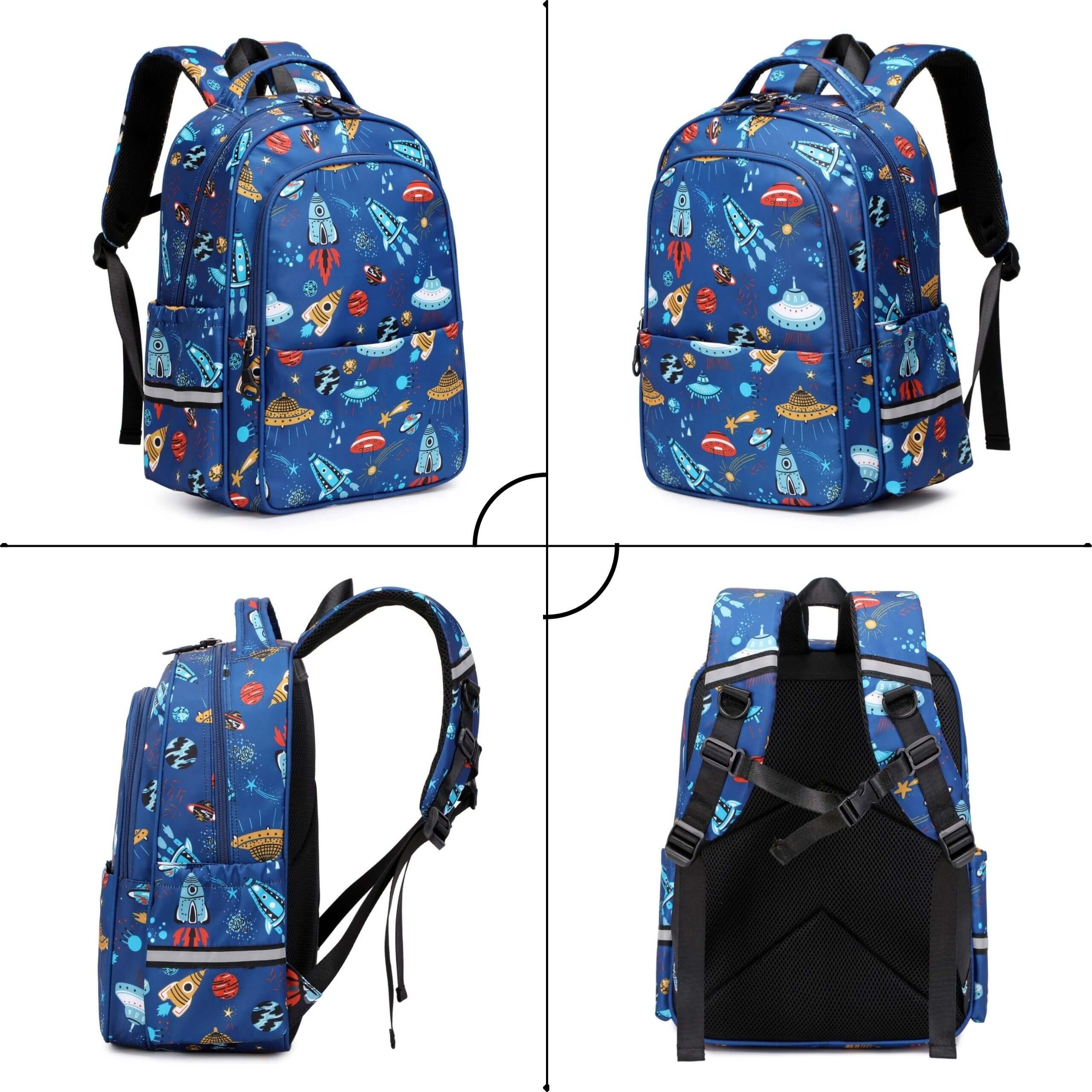 School Bag for Boys & Kids Backpack | Spaceship - Image 2