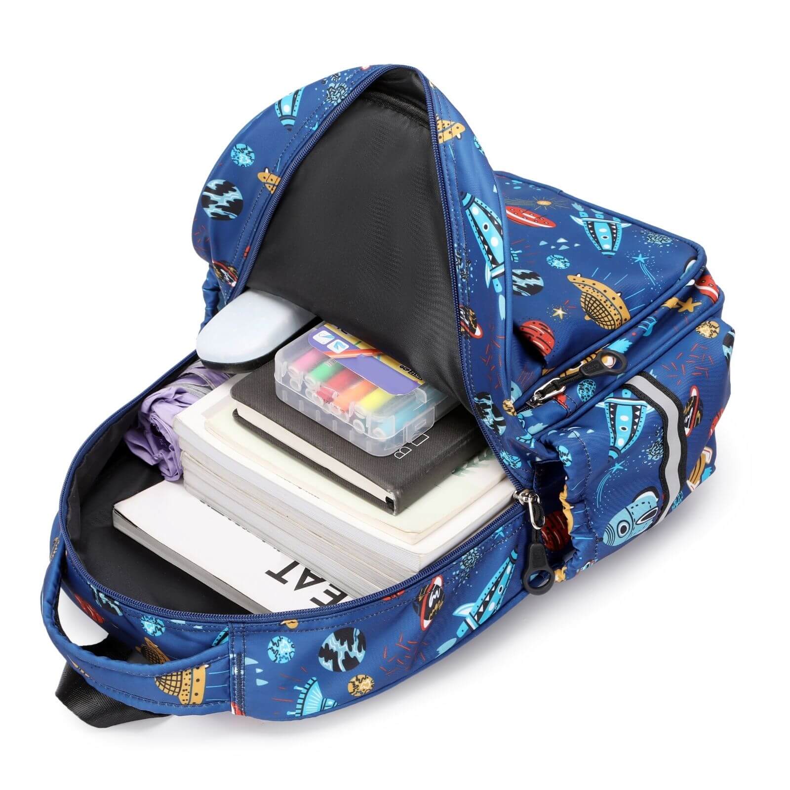 School Bag for Boys & Kids Backpack | Spaceship - Image 6