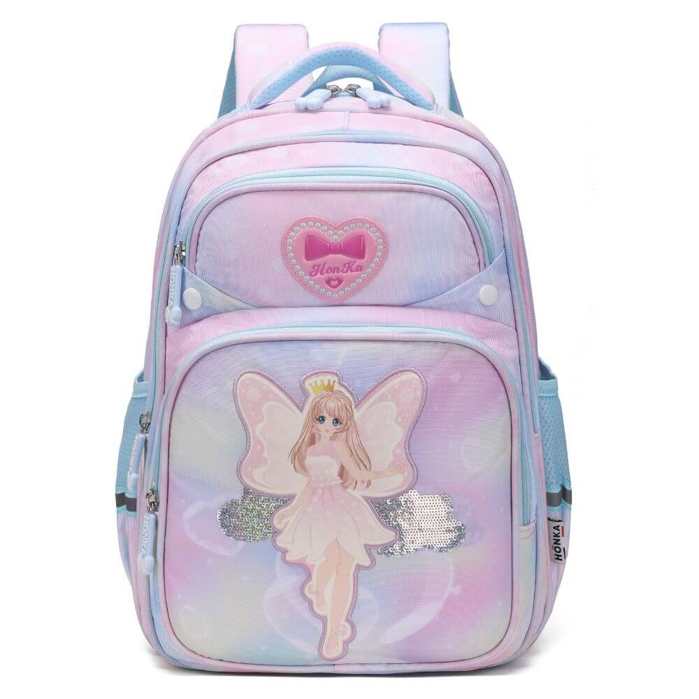 School Bags for Girls NZ & Kids Backpack | Butterfly Princess - Image 3