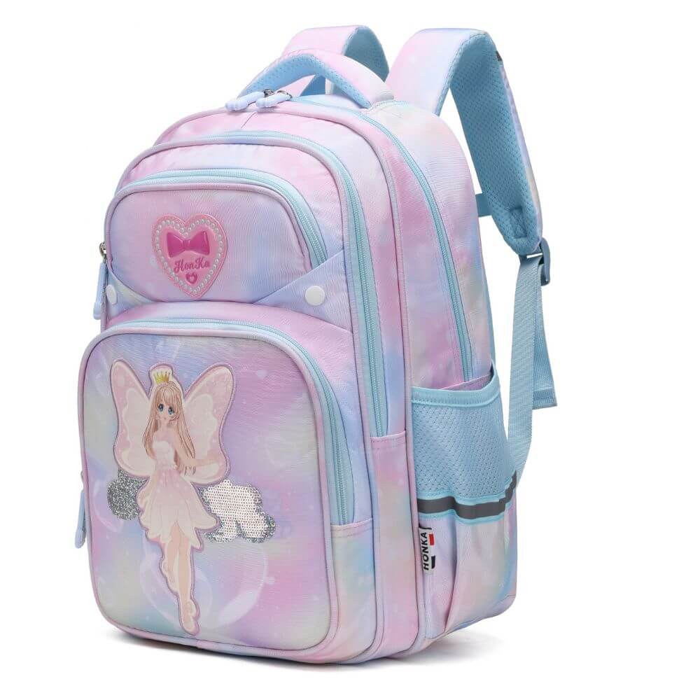 School Bags for Girls NZ & Kids Backpack | Butterfly Princess - Image 4