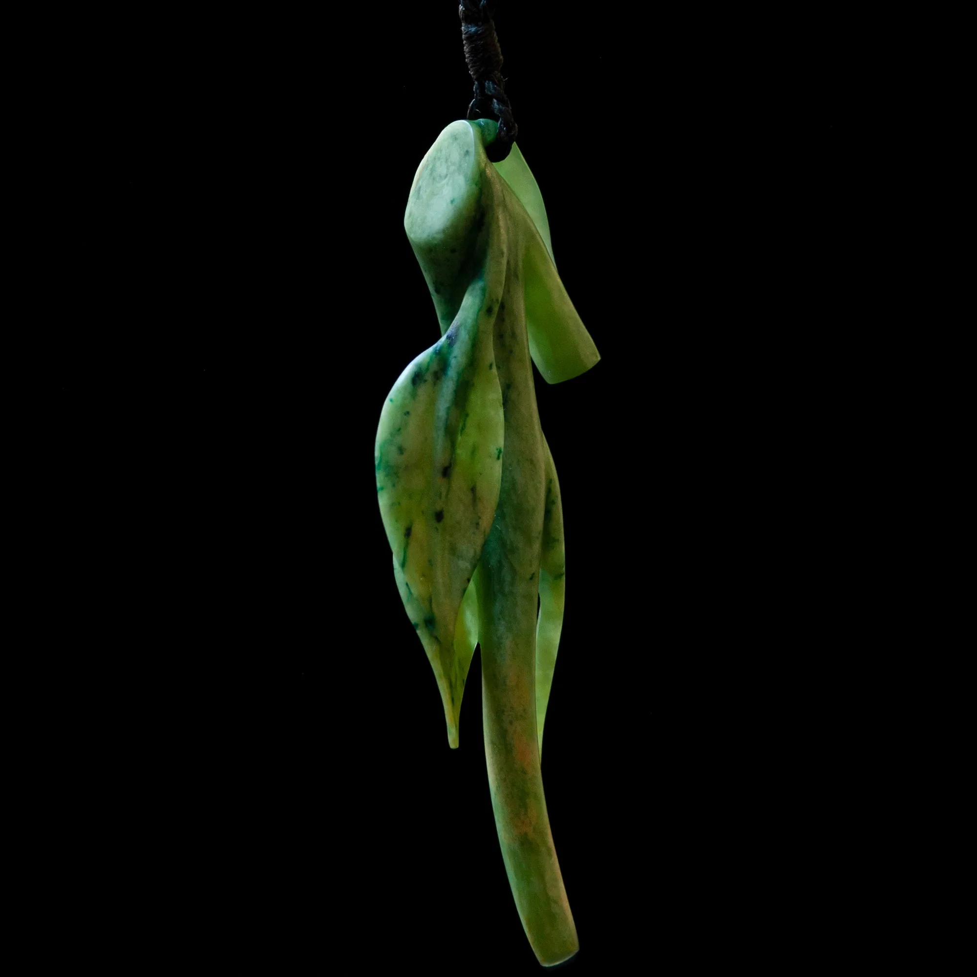 Sculpted Leaf form by Madelyne Gourdin Pendant - Image 2